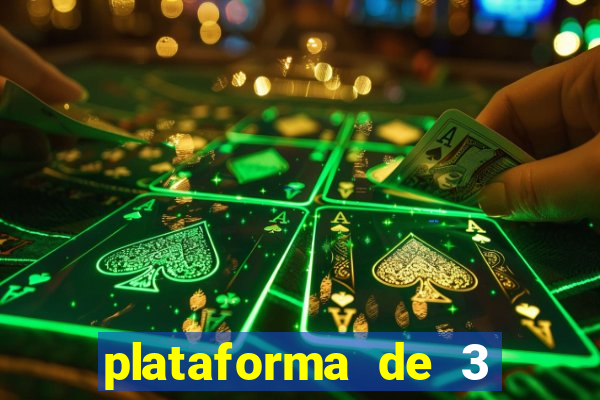 plataforma de 3 reais jogo